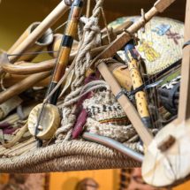 Instruments musique et outils décoration restaurant Ethiopia